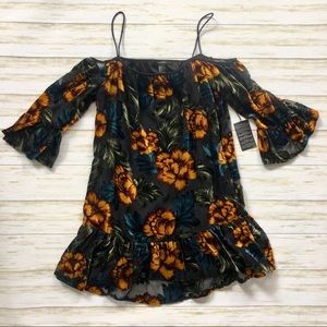 Boho Floral Overlay Dress